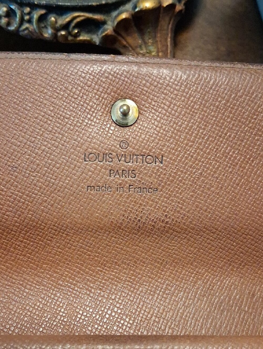 Louis Vuitton Monogram Crossbody Wallet in Brown with Gold Hardware - Picture 2 of 12